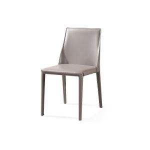 Wholesale Simple Modern Wooden Dining Chair with Italian Leather (A-089)