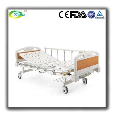 Manual Two Crank Hospital Bed Electric Beds with Toilet