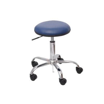 Blue Adjustable PU Leather ESD Antistatic Cleanroom Stool