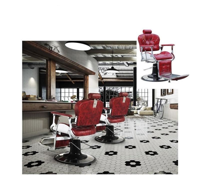 Reclining Heavy Duty Barber Chair with Hydraulic Styling Chair