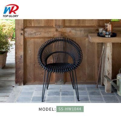 Leisure High Quality Modern Aluminum Rattan Hotel Restaurant Patio Bistro Garden Chair