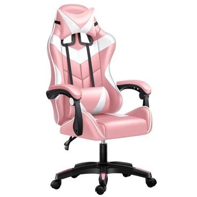 CE Approval Good Price PU Leather Nice Gaming Chair for E-Sport Cybercafe Furniture Home Gaming Computer Chair Home Furniture Pink Color