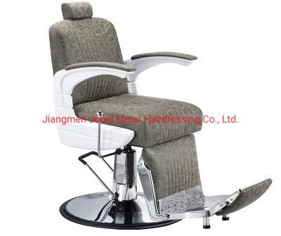 Hot Sale White and Green Hair Cut Barber Chair Dimensions Manufacturer Women&prime;s Beauty Salon Styling Furniture Supplie