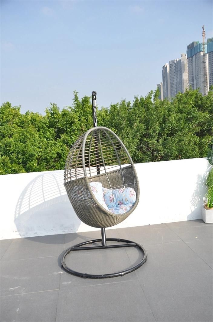 Garden Outdoor Swing Bed Chair with Cushion Patio with Swing Chair