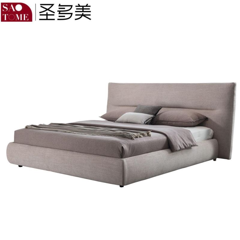 Home Bedroom Furniture Upholstered Double Bed in Italy Style