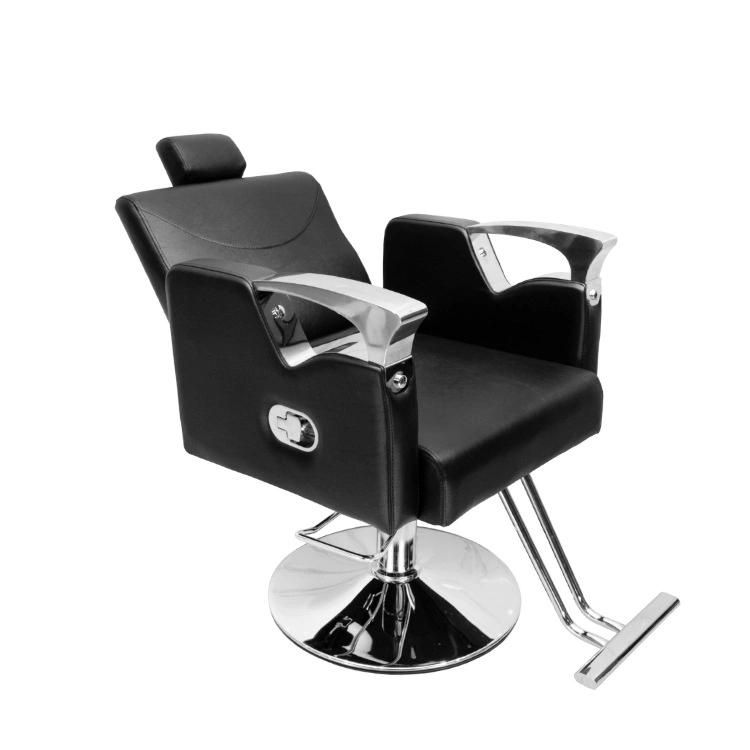 Hl-1184 Salon Barber Chair for Man or Woman with Stainless Steel Armrest and Aluminum Pedal