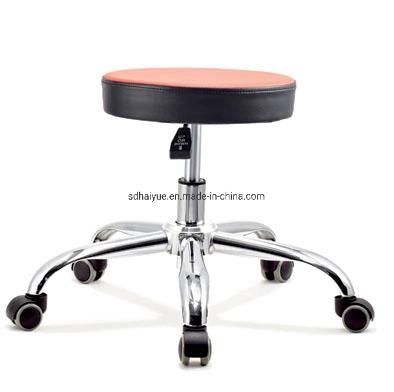 Hair Salon Rolling Beauty Barber Stool with Simple Mechanism