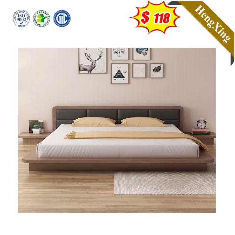 Modern Home Hotel Furniture Bedroom Double Bed with Knock Down Packing