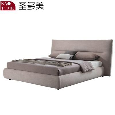 Modern Hotel Bedroom Furniture Set Leather Grey 150m King Bed