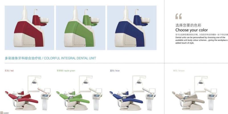 Implant Dental Unit with Micro Fiber Leather Colorful Unit Box
