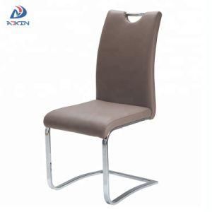 as-8040 Wholesale Modern Furniture PU Leather Dining Room Side Chair with Chrome Metal Legs