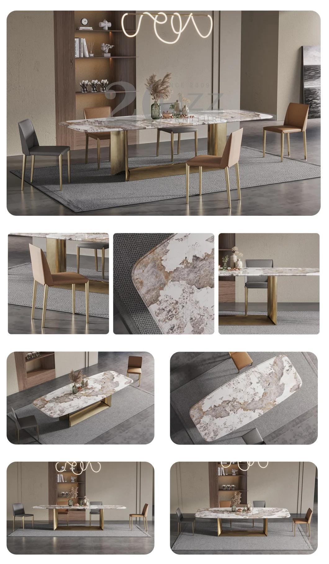 Modern Design European Luxury Dining Table with Chairs for Dining Furniture Sets