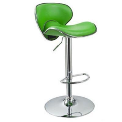 Modern Fabric Lifting 360 Swivel Barstool Faux Leather Overstuffed Comfortable Bar Chair with Metal Base