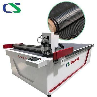 CCD Graphics Computerized Automatic Kiss Cut Vibratory CNC Knife Cutting Machine for Advertising Car Sticker Carpet