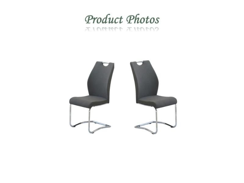 China Wholesale Home Hotel Furniture Modern High Back Leather Dining Chair Chrome Plating Dining Chair