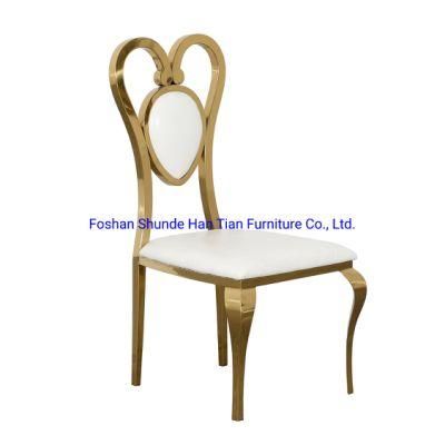 Relax Cafe Furniture Living Room Styling Party for Sale Dinning Gold Steel Garden Chairs
