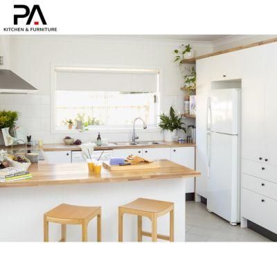 White Painting Rta Contemporary Kitchen Cabinet