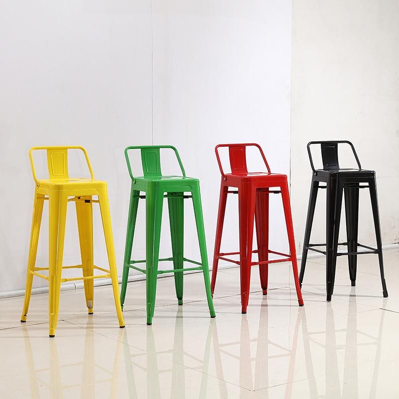 Bar Chair Stackable China Bar Furniture Cafe Restaurant Nordic Chairs Cheap Metal Counter High Modern Stool Bar Chair