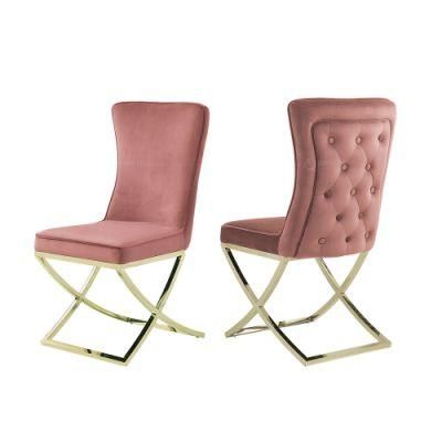 Modern Home Furniture Leather Upholstered Dining Chairs Velvet Dining Room Chairs
