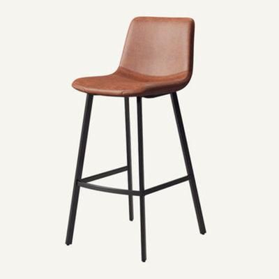 Bar Shop Furniture Tabouret De Bar Chaise Haute Louis Modern Leather Chair Bar Steel Stool