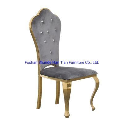 Wing Back with Diamond Leisure High Quality Restaurant Chair Gray Blue Auditorium Chairs