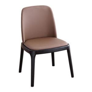 Wholesale Modern Home Furmiture Metal Legs PU Leather Dining Chairs