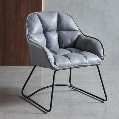 Metal Structure Leisure Chair High Density Foam Lounge Chair