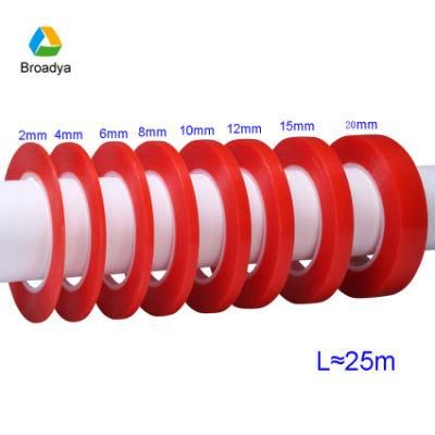 Custom Size Red Film Pet Double Sided Adhesive Tape