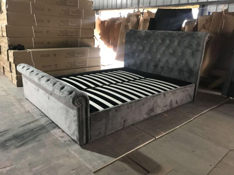 European Style PU Leather Sofa Bed