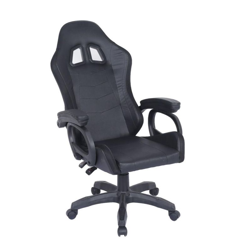 Hot Low MOQ Rotatable Gamer PU Leather Black Gaming Chair (MS-918-1)