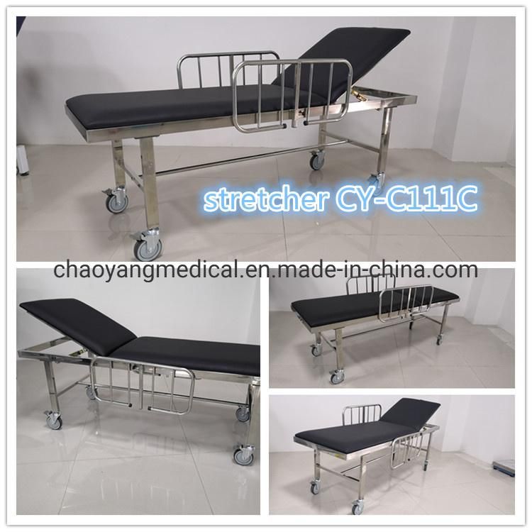 Cheap Stainless Steel Hospital Transport Stretcher Bed Cy-C111c