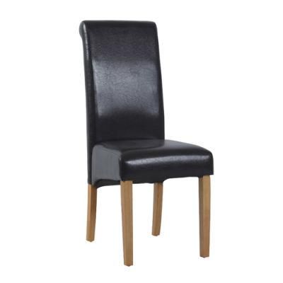 Modern High Back PU Leather Dining Chair