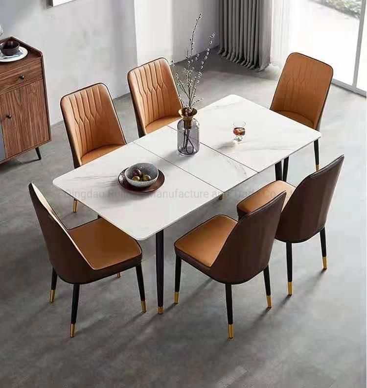 Modern Nordic Designer 5 Star Hotel Furniture Restaurant Italian Design Colorful Fabric Velvet Leather Aston Dining Chair