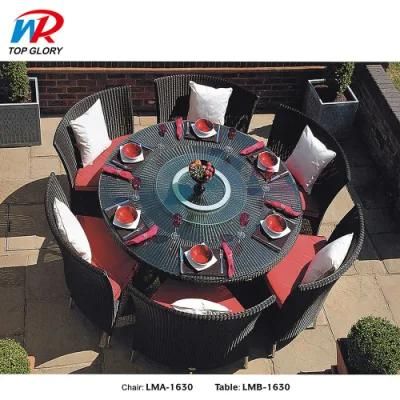 Outdoor Garden Aluminium Rattan Wicker Stacking Coffee Restaurant Furniture Chair Garden Sets