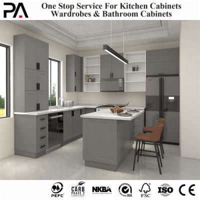 PA Smart Simple Design Free Standing Shaker Custom Traditional Kitchen Cabinets