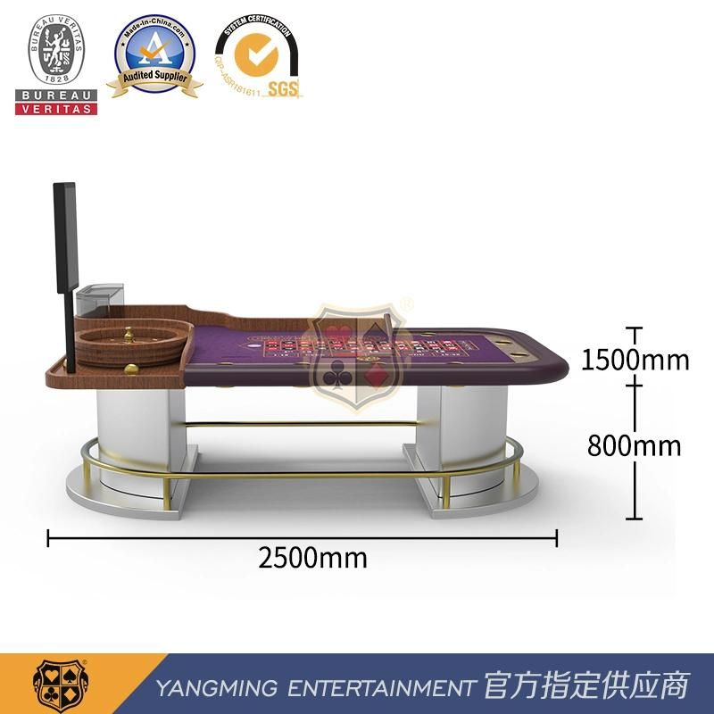 80cm Imported High Quality Solid Wood Luxury Manual Roulette Road Single Poker Table Original Design Ym-Rt02