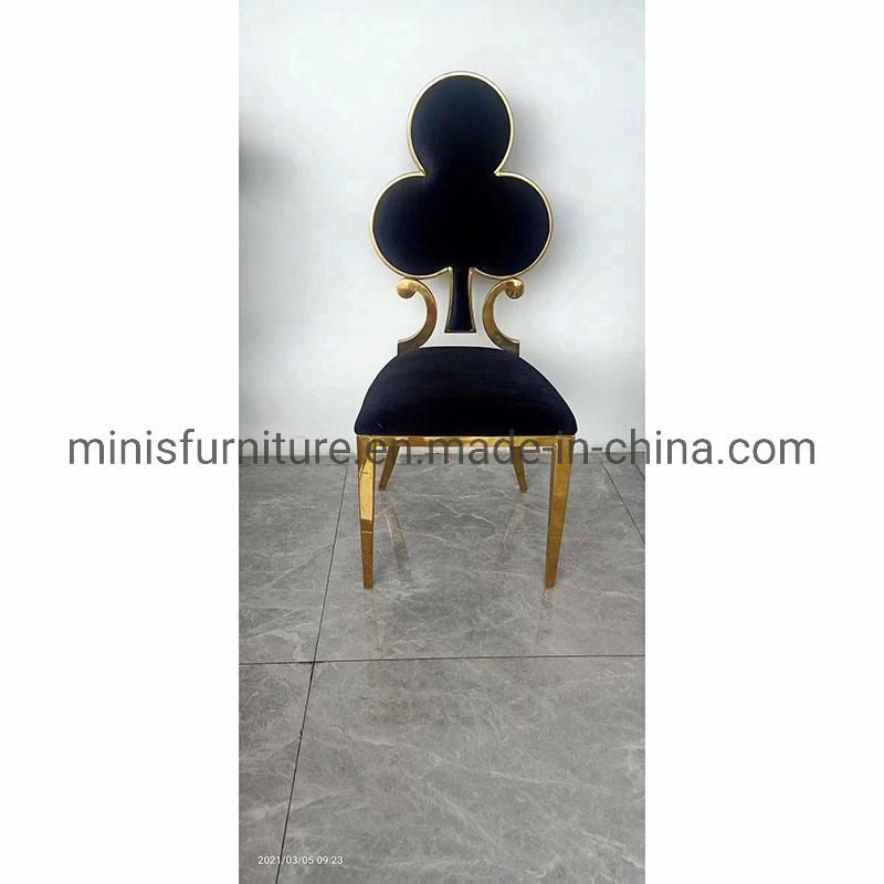 (MN-DC217) Hotel/Home/Restaurant Wedding Banquet Furniture Metal Leather Dining Chair