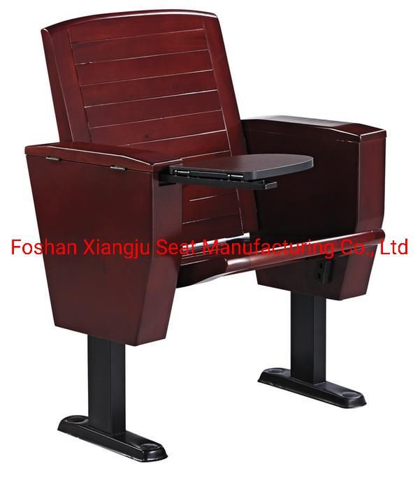 All Solid Wood Auditorium Chair Audience Seating Lecture Hall Auditorium Chair Folding with Writing Pad