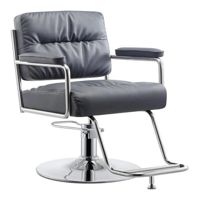 Hl-7262 Salon Barber Chair for Man or Woman with Stainless Steel Armrest and Aluminum Pedal