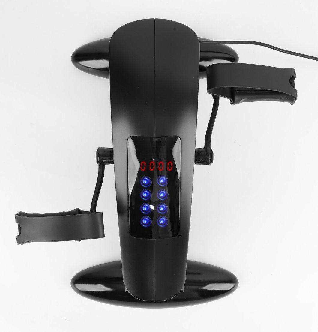 Pedal Exerciser Portable Exercise Peddler Mini Exercise Bike Under Desk Bike for Legs and Arms Workout with LCD Display