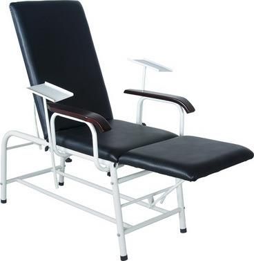 Healthward PU Leather Hospital Chair Metal Patient Medical Blood Donation Chair with Cabinet
