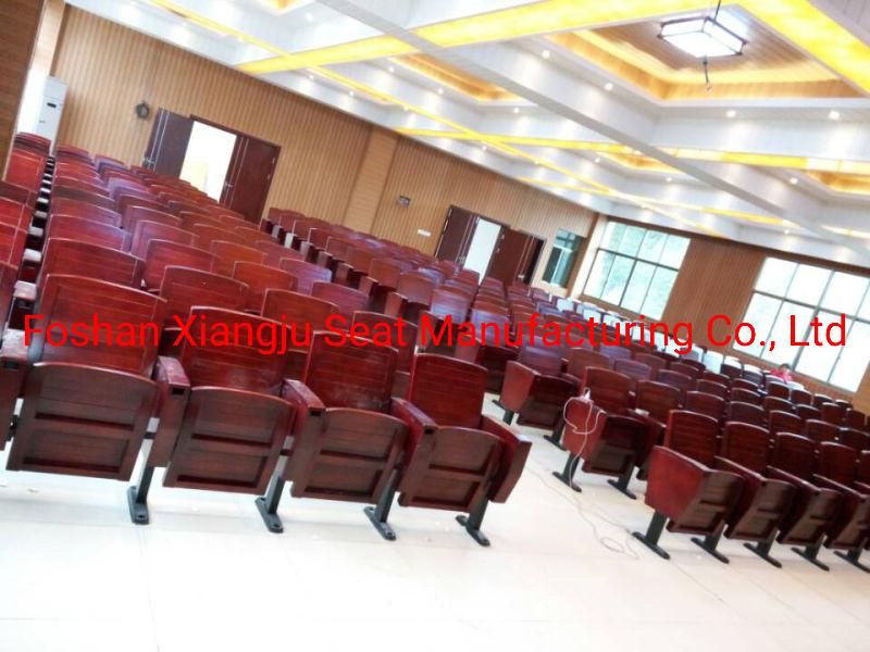All Solid Wood Auditorium Chair Audience Seating Lecture Hall Auditorium Chair Folding with Writing Pad