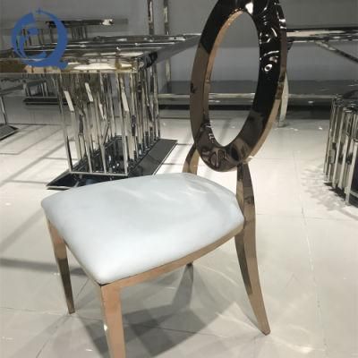 Wedding Furniture Manufacturer Stainless Steel Velvet Elegant Round Back Banquet Chair