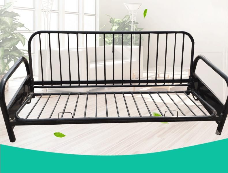 Modern Custom Designed Classic Bedroom Furniture Hotel Bed Frame Simple Iron Folding Metal Sofa Bed