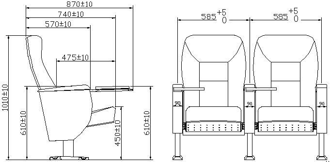 University School Conference Theater Wooden Lecture Hall Auditorium Chair