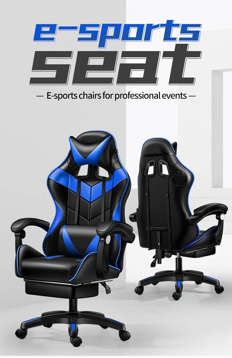 CE Approval China Wholesale Best Gamer Chair Gaming Chair with Speaker and Footrest