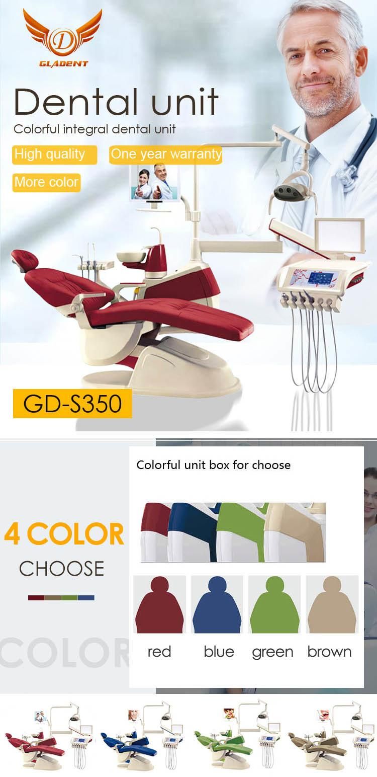 Fully Equipped Ce Approved Dental Chair Dental Chair Amazon/Dental Unit USA/Spittoon Dental Chair