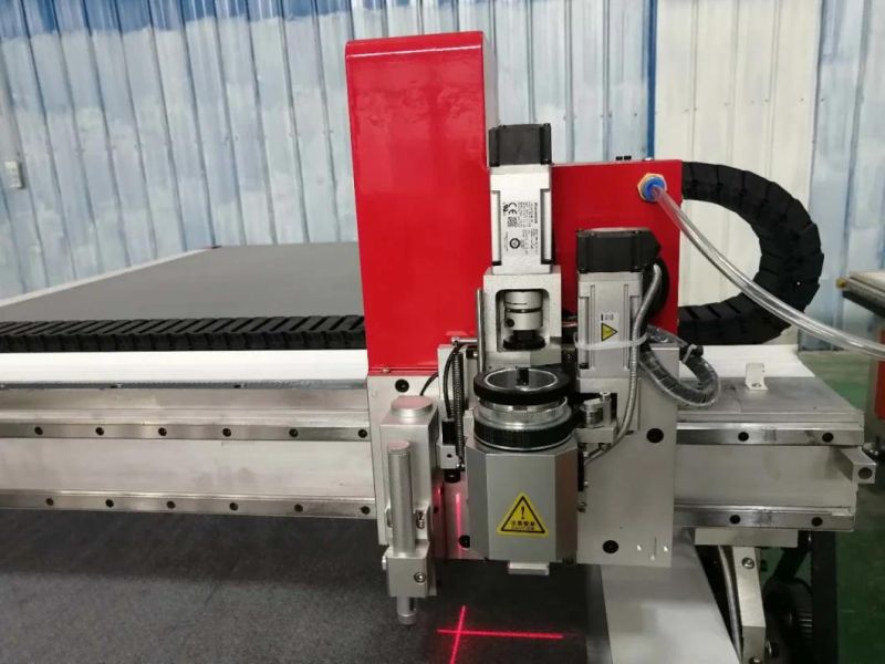 CNC Oscillating Blade Vibrating Fabric Knife Cutting Machine for PU Leather Textile Cardboard
