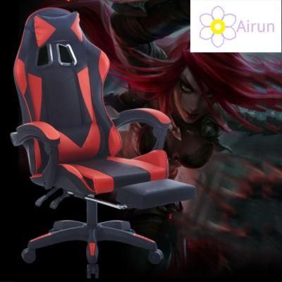 Factory Wholesale Leather Reclining Gamer Chair LED Light Bar Racer RGB Gaming Chair