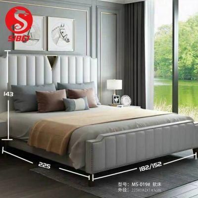 Chinese Wooden Kids Storage Childern Home Furniture Sofa Bunk Wall Bedroom King Double Bed (SN-Y019A)